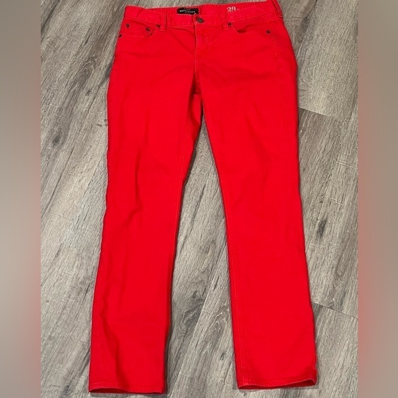 EUC Women’s J. Crew 29 Regular MATCHSTICK Light Red Staple Jeans Denim Pants - Picture 1 of 8